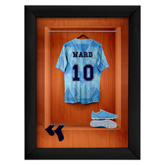 Manchester Blue Retro '89 Retro Shirt Dressing Room - A4 Metal Sign Plaque - Frame Options Available