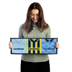Manchester Blue Retro - Retro Football Shirts - Bar Runner