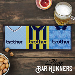 Manchester Blue Retro - Retro Football Shirts - Bar Runner