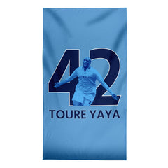 Manchester Blue - Toure 42 - Beach Towel - 150cm x 75cm