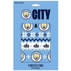 Manchester City FC Christmas Gift Wrap