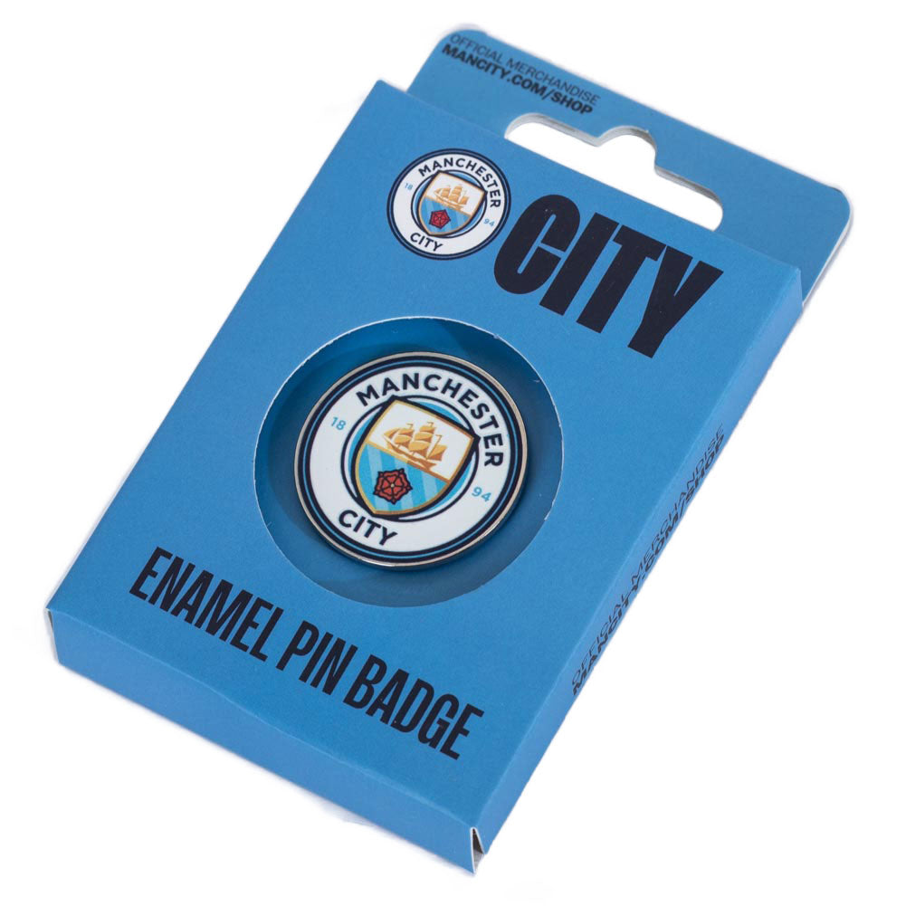 Manchester City 5 Cup World Winners Pin Badge Set - 2022-23 Season, Official Fan Gifts & Collectibles