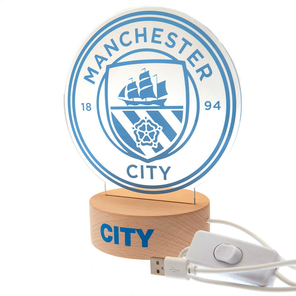 Manchester City FC LED Crest Light