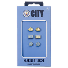 Manchester City FC Stud Earring Set