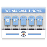 Manchester City Personalised Poster - Dressing Room