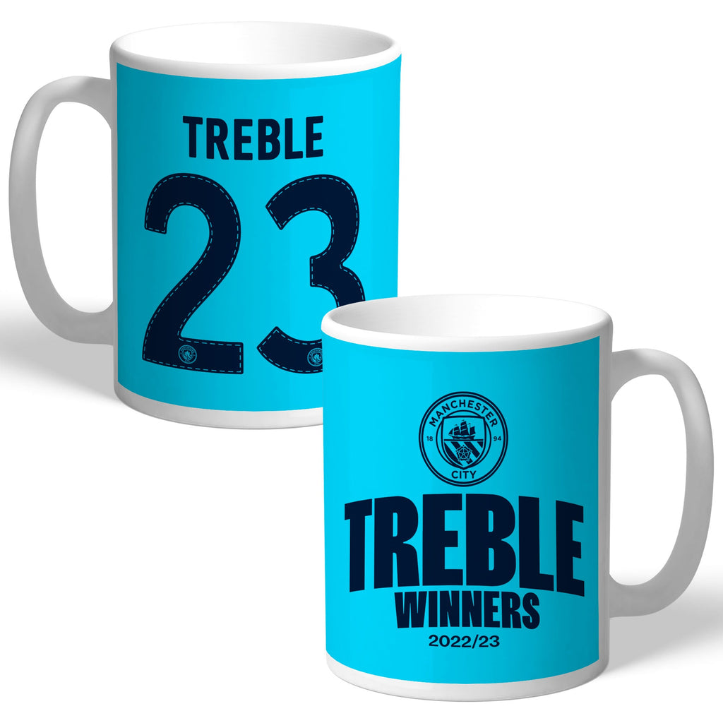 Manchester City Treble Winners Mug - Personalised