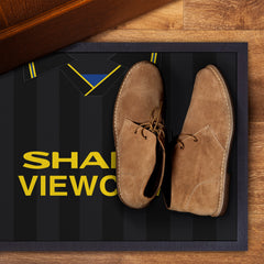 Manchester Red 1994 Away Shirt - Personalised Retro Door Mat - 60cm x 40cm