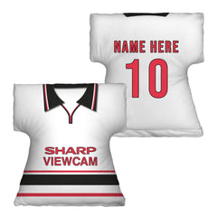 Manchester Red - 1999 Away - Retro  Shirt Cushion