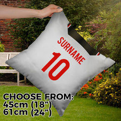Manchester Red - 1999 Away Shirt - 45cm or 61cm Retro Showerproof Outdoor Cushion