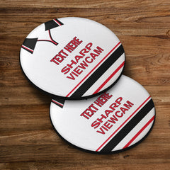 Manchester Red 1999 Away Shirt - Personalised Drink Coaster - Square Or Circle