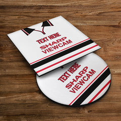 Manchester Red 1999 Away Shirt - Personalised Drink Coaster - Square Or Circle