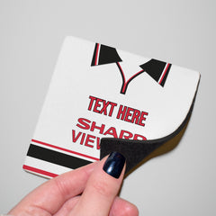 Manchester Red 1999 Away Shirt - Personalised Drink Coaster - Square Or Circle