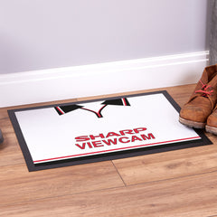 Manchester Red 1999 Away Shirt - Personalised Retro Door Mat - 60cm x 40cm