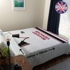 Manchester Red - 1999 Away Shirt - Retro Fleece Blanket