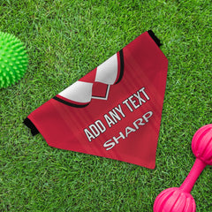 Manchester Red 1999 Home Retro Shirt - Personalised Pet Bandana - 4 Sizes