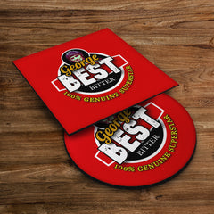 Manchester Red Best - Football Coaster - Square Or Circle