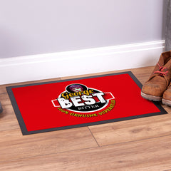 Manchester Red Best  - Football Legends - Door Mat -60cm X 40cm