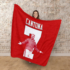 Manchester Red Cantona 7 - Fleece 150cm X 150cm