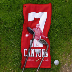 Manchester Red Cantona 7 - Football Legends - Golf Towel