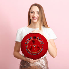 Manchester Red Cantona - Football Legends - Circle Cushion 14inch