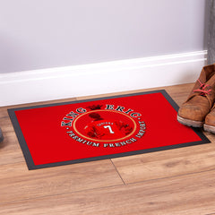 Manchester Red Cantona  - Football Legends - Door Mat -60cm X 40cm