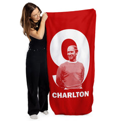 Manchester Red - Charlton 9 - Beach Towel - 150cm x 75cm