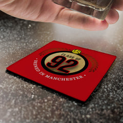 Manchester Red Class of 92 - Football Coaster - Square Or Circle