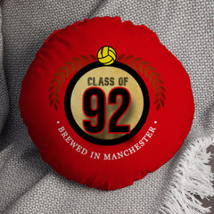 Manchester Red Class of 92 - Football Legends - Circle Cushion 14inch