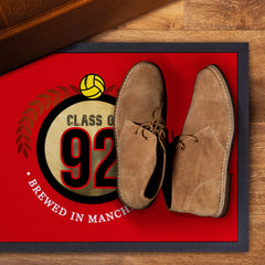 Manchester Red Class of 92  - Football Legends - Door Mat -60cm X 40cm