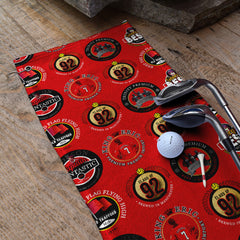 Manchester Red - Football Legends - Retro Lightweight, Microfibre Golf Towel