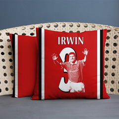 Manchester Red Irwin 3 - Cushion - Two Sizes