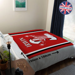 Manchester Red Irwin 3 - Fleece 150cm X 150cm