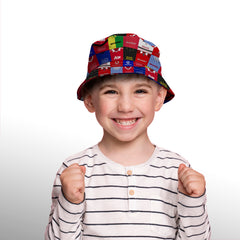 Manchester Red Kit Montage - Bucket Hat