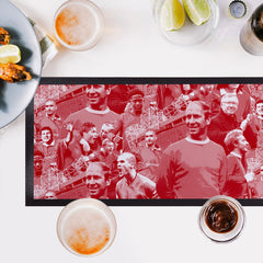 Manchester Red Montage - Bar Runner