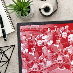 Manchester Red Montage - Retro Door Mat - 60cm x 40cm