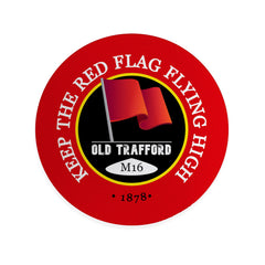 Manchester Red Red Flag - Football Coaster - Square Or Circle