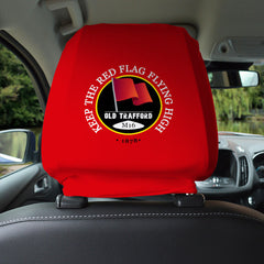 Manchester Red Red Flag - Football Legends - Headrest Cover