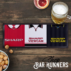 Manchester Red - Retro Football Shirts - Bar Runner