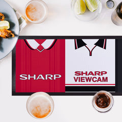 Manchester Red - Retro Football Shirts - Bar Runner