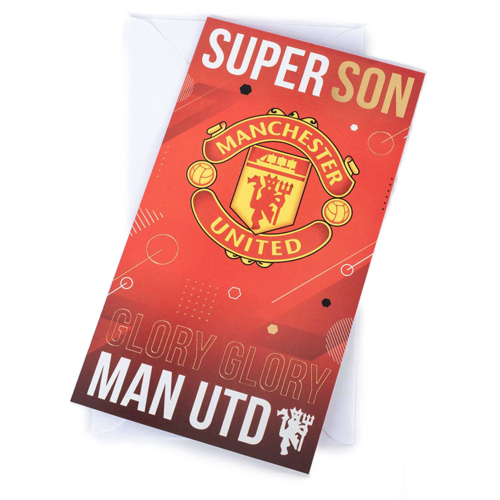 Manchester United FC Super Son Birthday Card