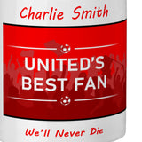 Manchester United Mug - Best Fan Cup With Name