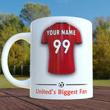 Manchester United Mug Personalised Custom Made Football Supporters Cup