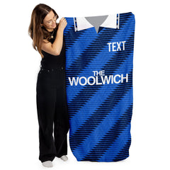The Addicks 1991 Away Shirt - Personalised Lightweight, Microfibre Retro Beach Towel - 150cm x 75cm