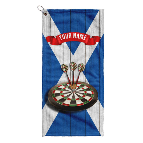 Scotland Flag - Personalised Darts / Golf Towel