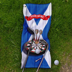 Scotland Flag - Personalised Darts / Golf Towel