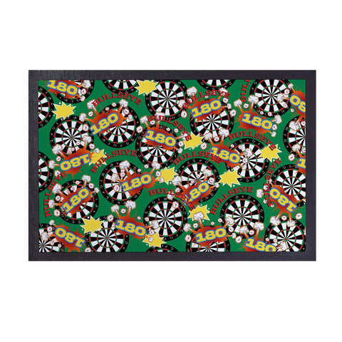 Bullseye Pattern - Darts Door Mat - 60cm x 40cm