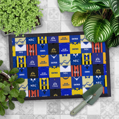 Merseyside Blues Kit Montage - Retro Door Mat - 60cm x 40cm