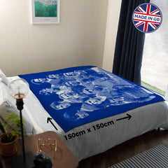 Merseyside Blues Montage  - Fleece 150cm X 150cm