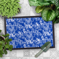 Merseyside Blues Montage - Retro Door Mat - 60cm x 40cm