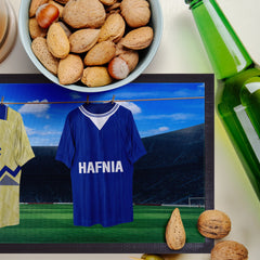 Merseyside Blues Retro Hanging Football Shirts - Personalised Bar Runner